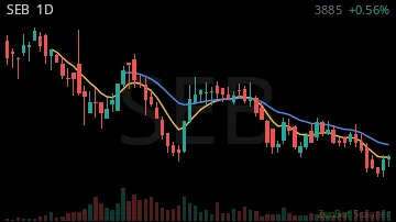 SEB daily chart
