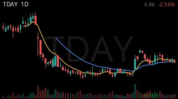 TDAY daily chart